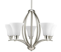 Joy Five-Light Chandelier with Fluted Glass