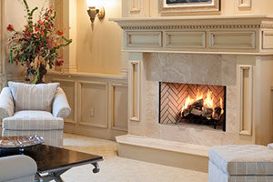 Innovative Hearth Products IHP Superior Fireplaces Ivory Herringbone