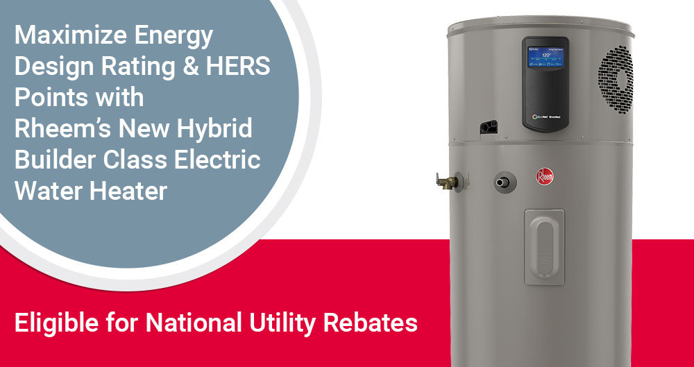 Rheem-Hybrid Builder Class Eelctric Water Heater