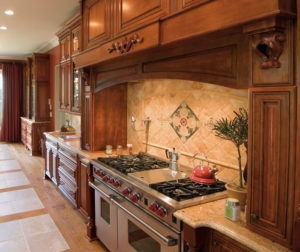 Kemper Framed Cabinets cherry cabinets in traditional kitchen