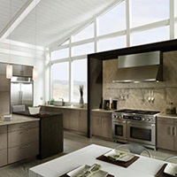 Photo of Kitchen Craft cabinets in earth tones