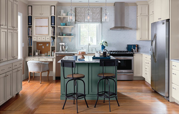 Photo of kitchen with the modern farmhouse style