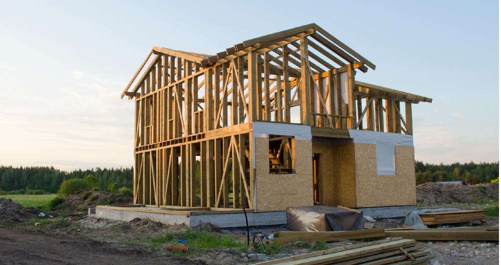 Image of a house under construction