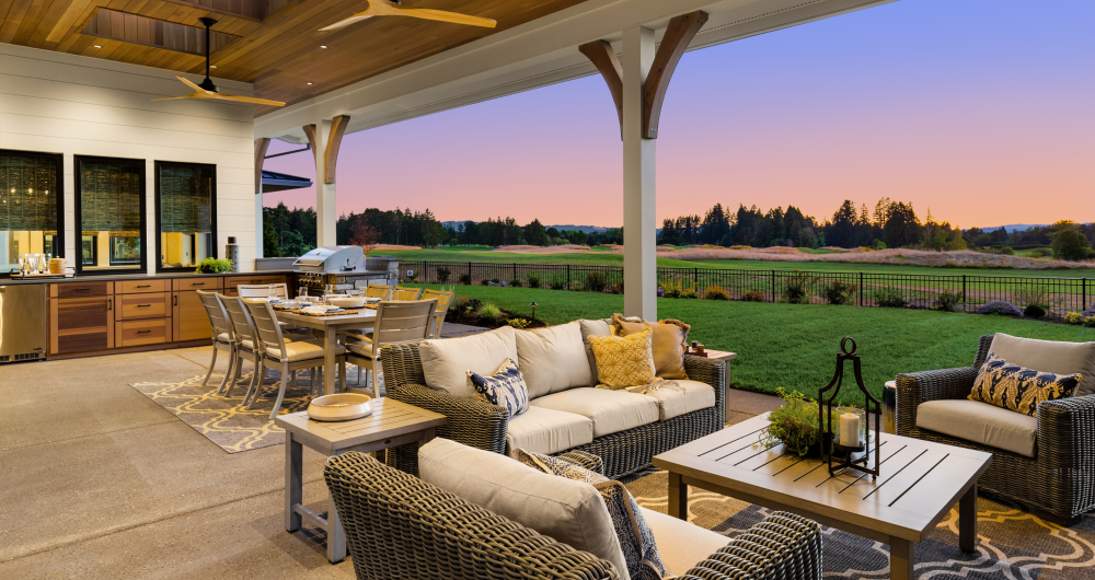 Backyard patio