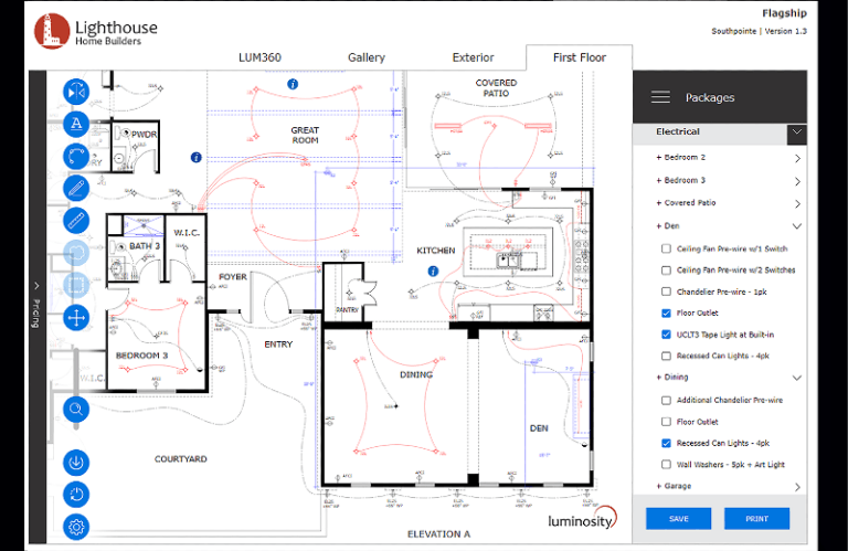 luminosity Floorplan Desktop