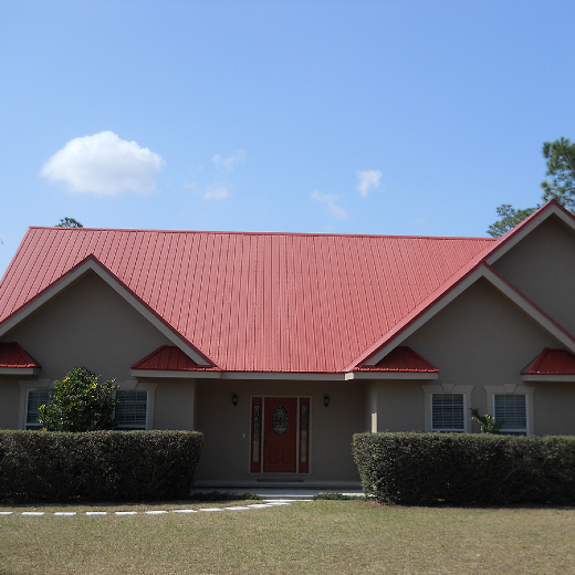 Classic Rib - Patriot Red - Exposed Fastened Roof Panels