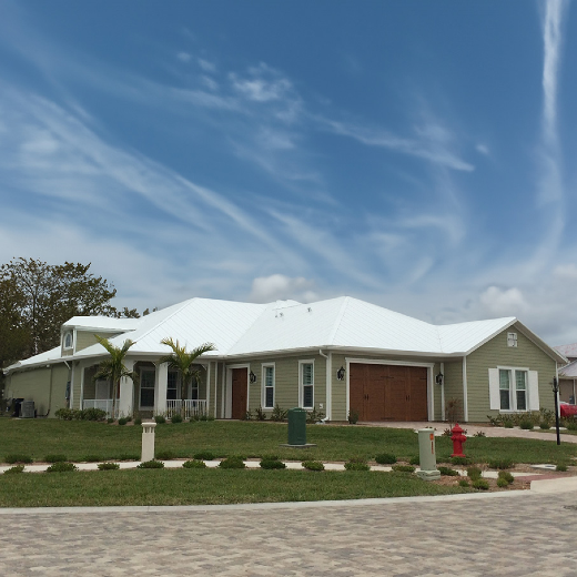 5V-Crimp - Linen White - Exposed Fastened Roof Panels