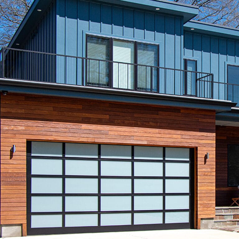 Modern Glass Garage Door