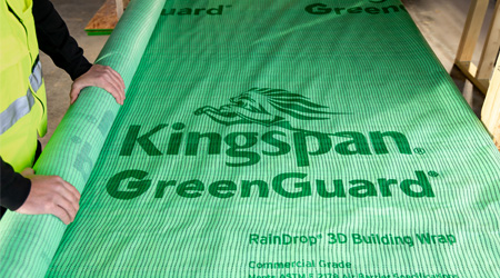 Kingspan GreenGuard RainDrop 3D Building Wrap